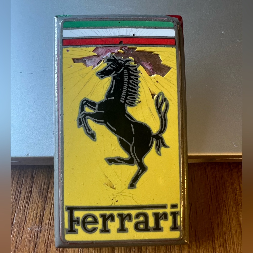 Vintage Ferrari 308 Gts Parts Front Emblem Original